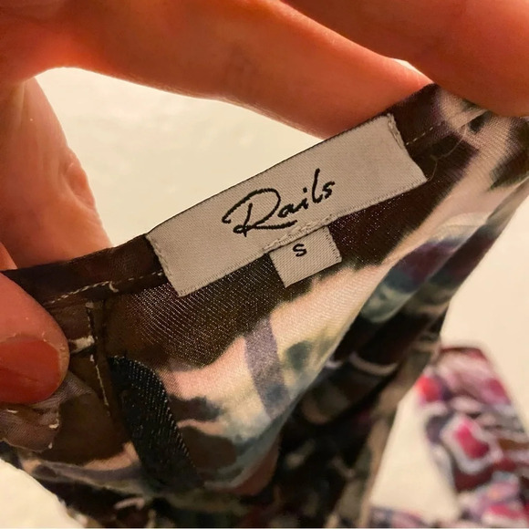 Rails Maxi Dress Womens Small Geode Tie Dye Alison Dress Sundress Handmade Brown - Picture 9 of 16